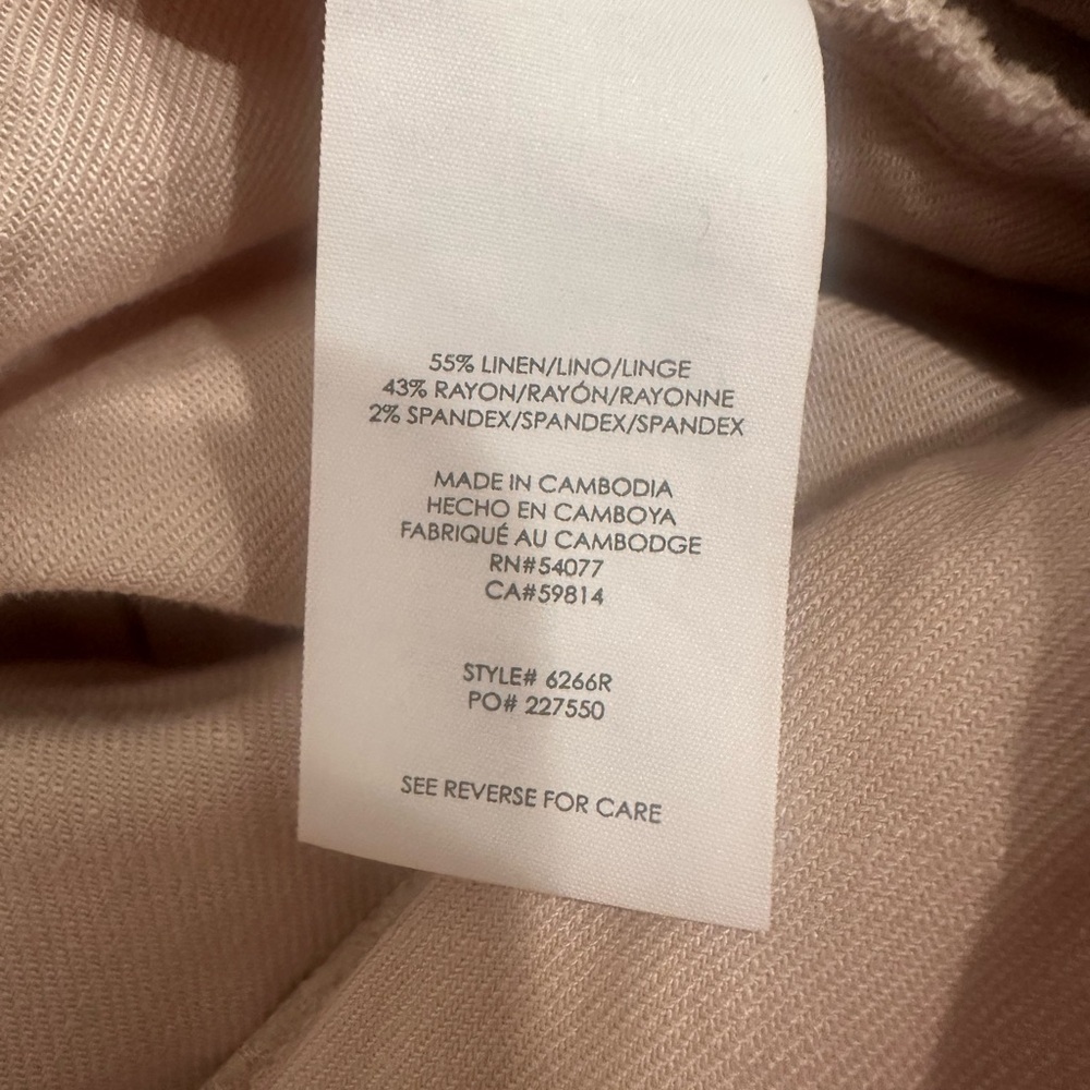 Cabi Traipse Trouser Pleated Wide Leg Neutral Career Staple Business Casual Sz4 - Picture 10 of 11